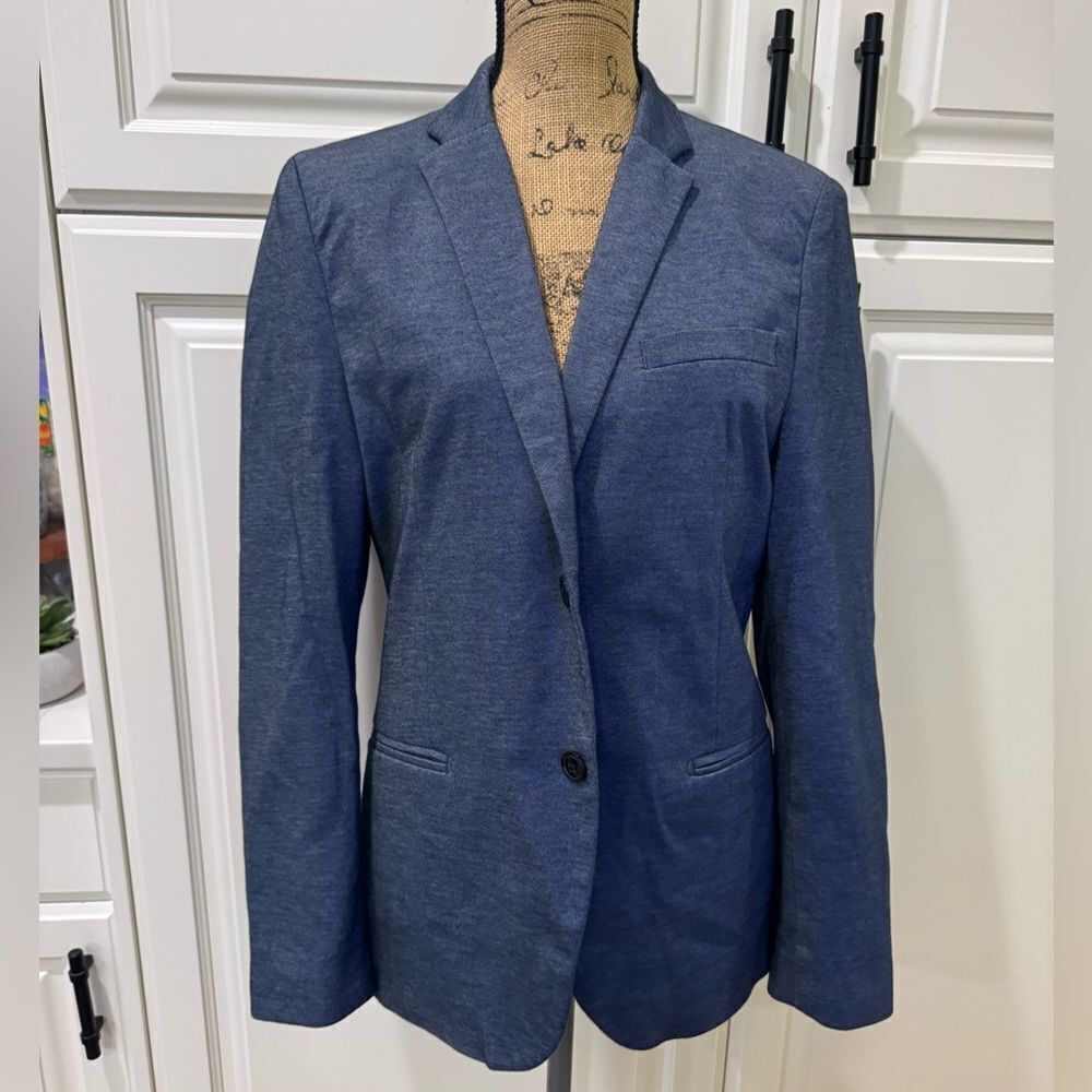 H&M pique blazer suit jacket sport coat sz 38R